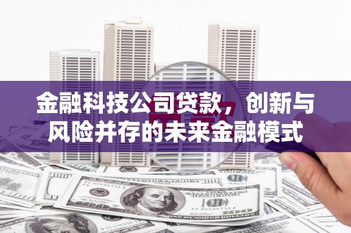山南金融科技公司贷款，创新与风险并存的未来金融模式