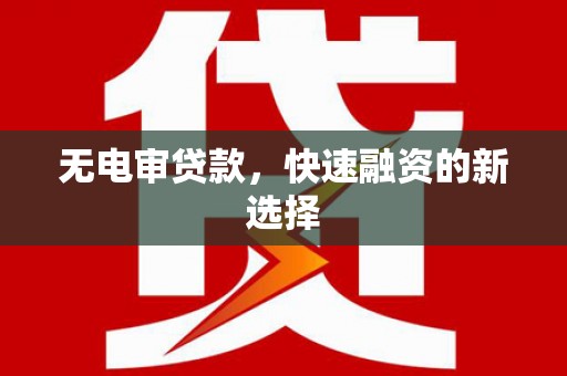 山南无电审贷款，快速融资的新选择