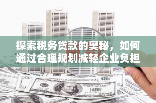 山南探索税务贷款的奥秘，如何通过合理规划减轻企业负担