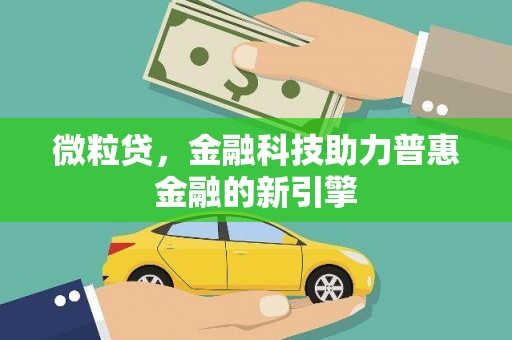 山南微粒贷，金融科技助力普惠金融的新引擎