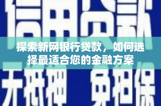 山南探索新网银行贷款，如何选择最适合您的金融方案