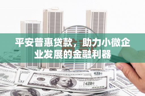 山南平安普惠贷款，助力小微企业发展的金融利器