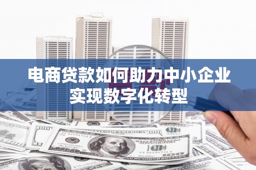 山南电商贷款如何助力中小企业实现数字化转型