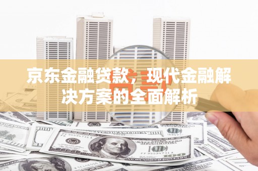 山南京东金融贷款，现代金融解决方案的全面解析
