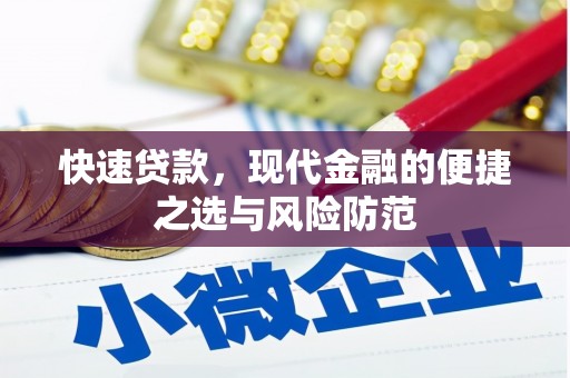 山南快速贷款，现代金融的便捷之选与风险防范