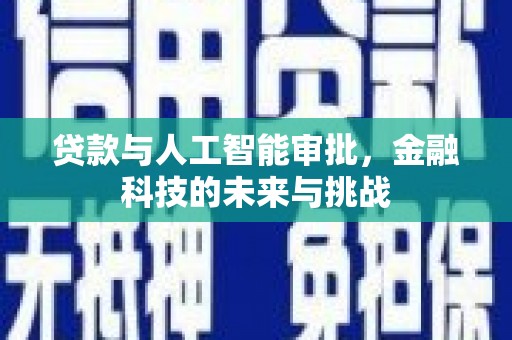 山南贷款与人工智能审批，金融科技的未来与挑战