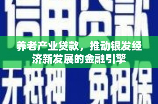 山南养老产业贷款，推动银发经济新发展的金融引擎