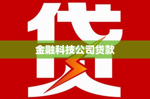 山南金融科技公司贷款