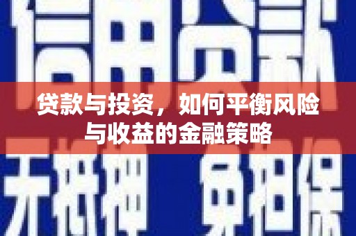 山南贷款与投资，如何平衡风险与收益的金融策略