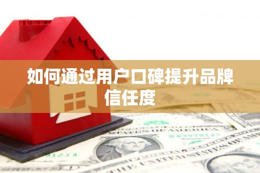 山南如何通过用户口碑提升品牌信任度